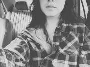 Black And White Car Ride