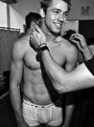 Fashion Week Underwear Model