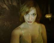 Christina Hendricks At A Gloryhole. [Oc]