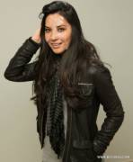 Olivia Munn Smiling With Cum.