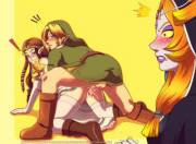 Caught In The Act [Link] [Zelda] [Midna]