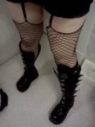My Fishnets With Garters
