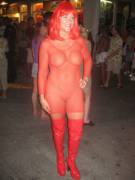 Red Dress For Going To The Bar