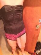 Corset And Hard Dick In Panties