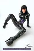 Bianca In Smokin' Hot Black Latex