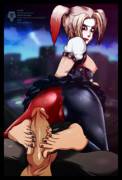 Harley Quinn Giving A Footjob [Furanh]