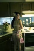 Lovely Alt Girl In The Kitchen