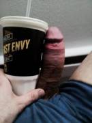 Old Pic But Me Vs Taco Bell Cup.