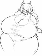 Hefty Cow-Girl