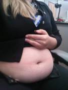 Letting The Belly Out After Lunch!