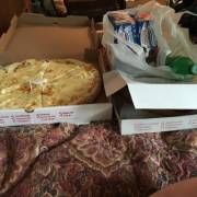 Pizza And Striped Tight Dress Shenanigans 