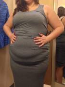 Squeezed Into A Dress (X-Post /R/Fatsqueeze)