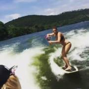 Chugging Girl Seems To Get A Bigger Belly At The End