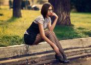 On Her Lunch Break Outside