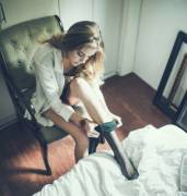 Getting Ready For A Hard Day At The Office