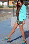 Long Legs In Teal