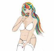 Lollipop: Lick Me I'm Sticky And Sweet.