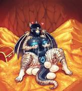 Sitting On Her Hoard [F]