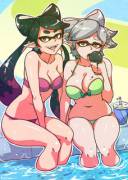 Callie And Marie By Akairiot