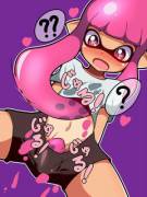 Inkling Touch's Herself Using Her Tentacles