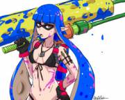 A Grown-Up Splatoon Soldier, By Akairiot