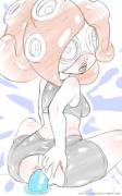 An Octoling Training For Her Next Mission