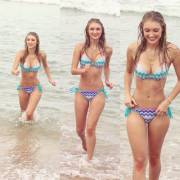 Jogging Out From The Waves, This Mermaid Knows Everyone Has All Eyes On Her