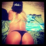 Posting This To Instagram, She Knows Everyone's Looking At The Beach Anyways