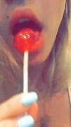 Lia Marie Johnson Teasing With A Lollipop [1 Mic]