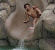 Small Pussy In Aqua Park