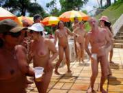 Summer Is Here = Time To Throw A Nude Pool Party!