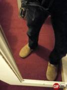 Sits In The Jeans Leg