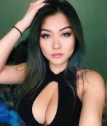 Busty Blue-Eyed Beauty