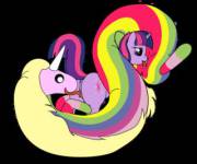 Lady Rainicorn And Twilight Sparkle Crossover