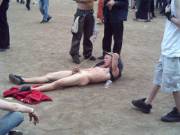 I've Always Loved This Photo Of Some Russian Guy Pissing On Himself In Public.