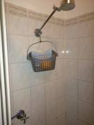 My Housemates And I Have Fashioned A Shower Orange Receptacle.