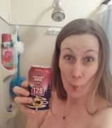 Was Told To Post My Shower Beer Here. Anderson Valley Blood Orange Gose!