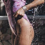 Water Dripping Off Of One Piece