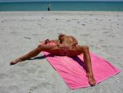 Pulling The Bikini Bottoms To The Side