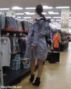 Trench Coat In The Store