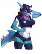 [F] Officer Sharktits Reporting For Duty