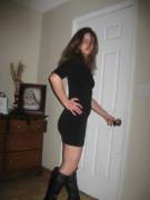 Little Black Dress And Boots