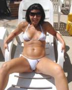 Sexy Brunette In A Bikini