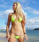 Stunning Blonde Flashing Her Pussy