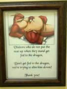 On The Wall In The Restroom Of My Local Gaming Shop