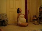 Kneeling In A Tight Tank Top