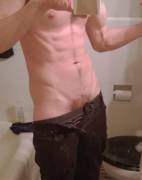 Quick Bathroom Flex Selfie