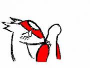 [M/F] [Coed] [Animated] Latias, Giving A Handy And Finishing With A Blowjob