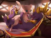 Interdimensional Fun. Mew [F] X Spyro [M]