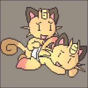 [Gif] Pixel Meowth [M] X [?] Rim Party